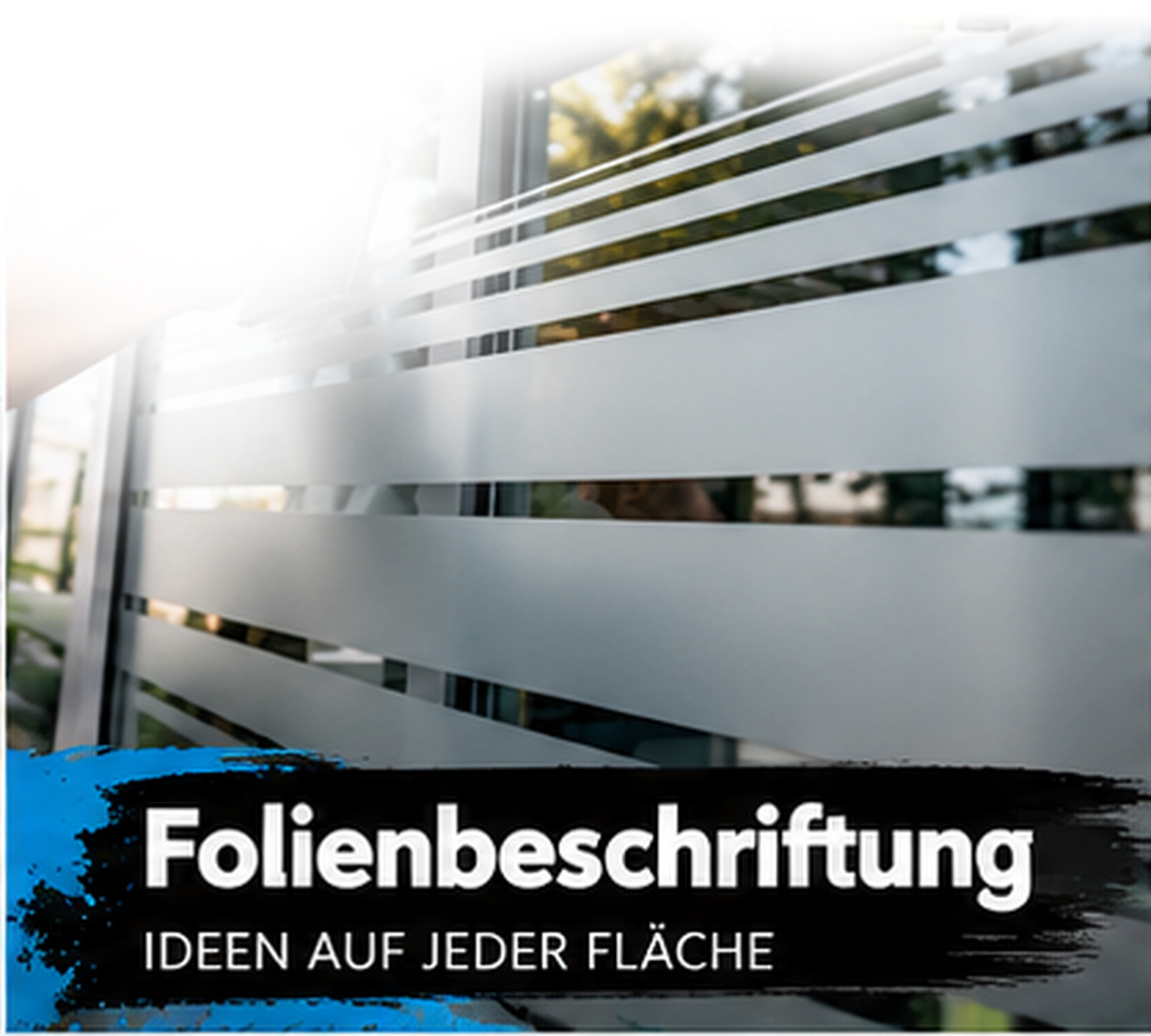 Fotografisches Beispielmotiv für Folienbeschriftung