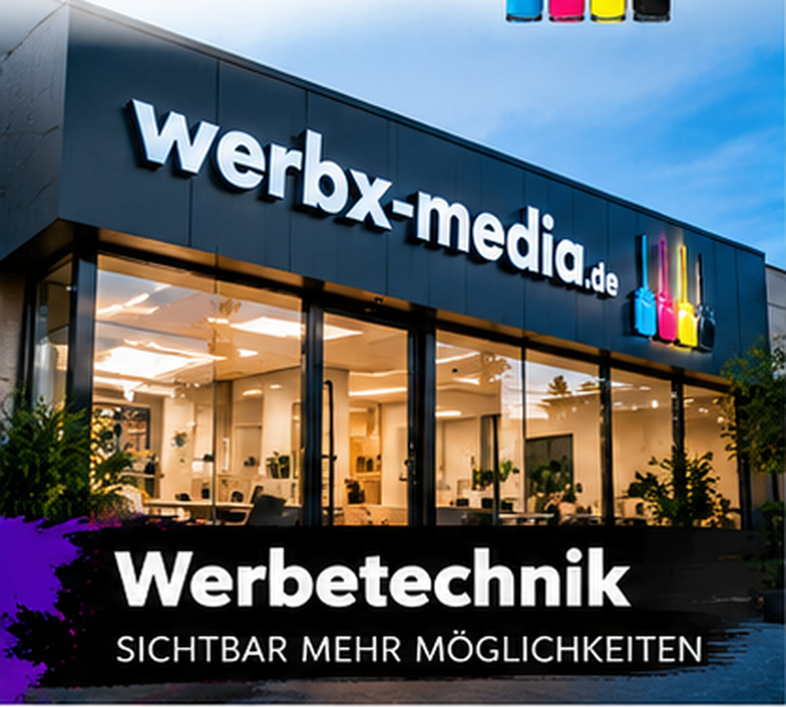 Fotografisches Beispielmotiv für Werbetechnik